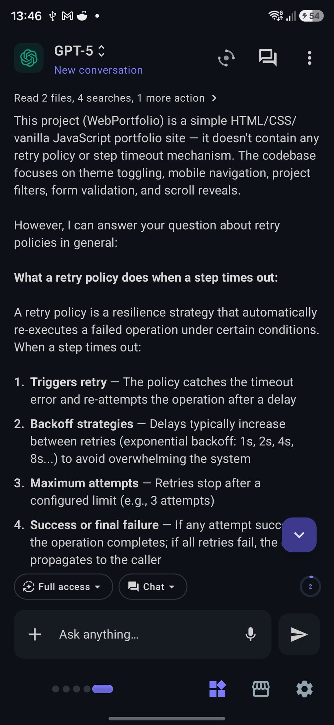PocketCode — AI Chat